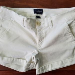 AE shorts, white